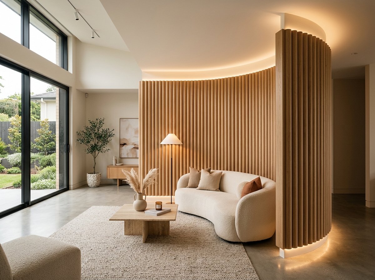 Half Moon Fluted Wall Panel (Curved Semicircle)