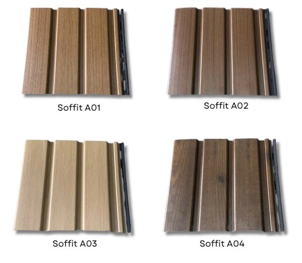 PVC soffit panels colours